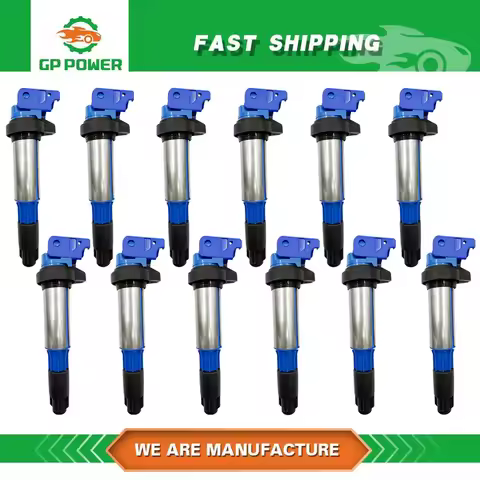 12PCS GP POWER PERFORMANCE IGNITION COILS UF515 UF522 UF44 FOR BMW 760Li 760i 6.0L V12 E66 N73 ROLLS