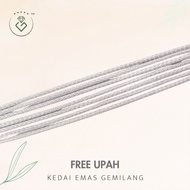 [Kedai Emas Gemilang] 5001085 White Gold Bracelet (19Cm) (17.81G) [750 Gold]