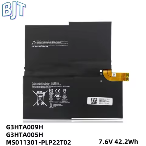 7.6V 42.2Wh 5547mAh 4Cell New G3HTA009H G3HTA005H Laptop Battery For Microsoft Surface Pro 3 1631 Ta