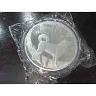 金犬旺福 2018 Chinese Zodiac Lunar Year of the Dog 1 kg kilo Silver Plated Round Coin 1kg