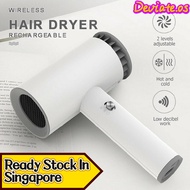 USB Rechargeable Cordless Hair Dryer Versatile Portable Hairdressing 2000 mAh