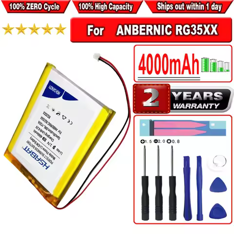 HSABAT 4000mAh Battery for ANBERNIC RG35XX RG 35XX Plus 754663