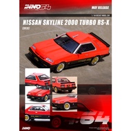 INNO MODELS INNO64 1/64 NISSAN SKYLINE 2000 TURBO RS-X DR30 RED BLACK
