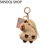 SNSDOJ capybara keychainSimulation Capybara Capybara Plush Pendant Cartoon Cloth Doll Capybara Plush