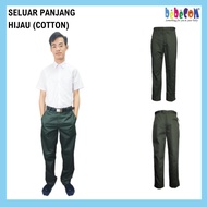 READY STOCK ~ FALCON SELUAR PANJANG HIJAU /GREEN LONG PANTS TROUSERS - COTTON ( 482EX )