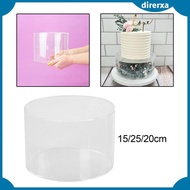 [Direrxa] Acrylic Cylinder Presentation Stand, Round, Cake Decoration for Celebrations