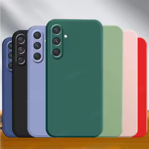 For Samsung A55 Case Cover Galaxy Samsung A55 5G Capa New Original Liquid Silicone Cover Samsung A35