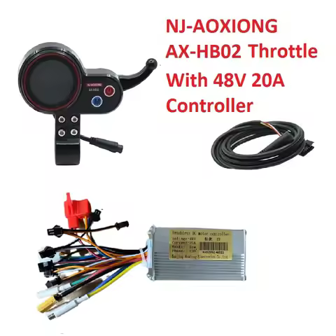 NJ-AOXIONG AX-HB02 6pin LCD Display Throttle Display With 48V 20A Controller For Electric Scooter Na
