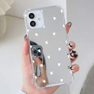 เคสโทรศัพท์แฟชั่น Y2K ลายหัวใจกันลื่นมีสไตล์ยุค 2000s, ใช้ได้กับ iPhone 11/12/13/14/15/15 Pro/15 Plu