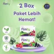 Flimty Fiber Pelangsing Badan Perut Pelancar BAB Diet Herbal 2 Box