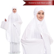 MUKENA BALI - MUKENA DEWASA BALI - MUKENA POLOS - MUKENA BALI RIBBON