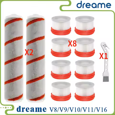Fit for Xiaomi Dreame V11 V10 V9 V9B V9D V9P V16 V8 Soft Brush Roller Hepa Filter replacement Access