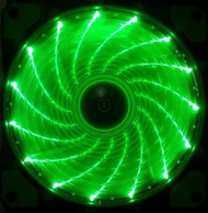 12CM機箱風扇LED燈22dB極靜音強勁風扇有綠色，藍色，紅色