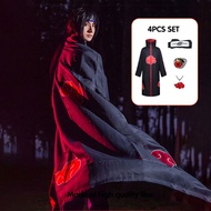 Naruto Costume Akatsuki Cloak for Kids Adult Jacket Konan Akatsuki Coat Robe Halloween Men Cosplay