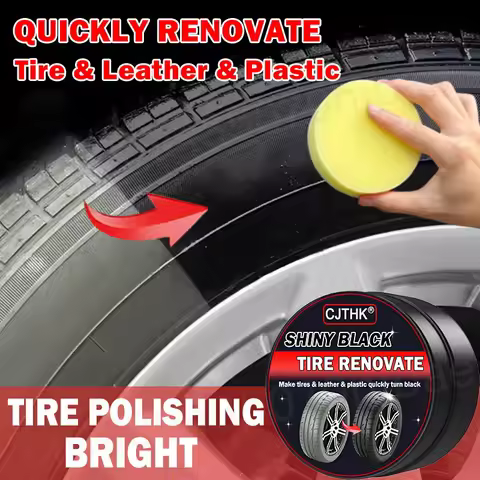 Tire Coating Wax Car Tire Retreading and Film Plating Cream Tire Shine Coating Wax Auto Rubber Parts