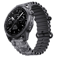 22mm 26mm for Garmin Camo Silicone Ocean Strap 5Plus 6Pro 7 Quickfit Wristband Watch Band Fenix7X/5X/5XPlus/6X/6XPro Bracelet