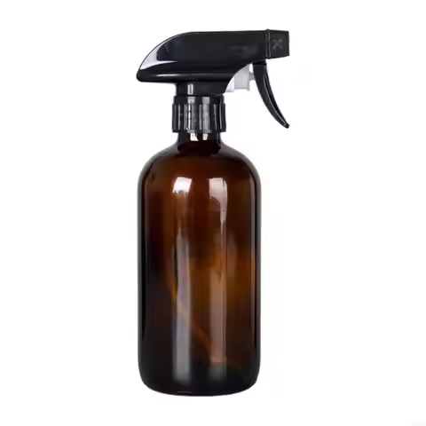 Multipurpose Amber Bottle 15ml-500ml Glass Cosmetic Container Dropper Sprayer Option For Essential L