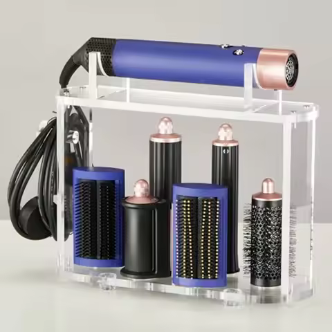 Acrylic Holder and Organizer Compatible with Airwrap of Dyson and Airwrap Attachments Airwrap Stand 