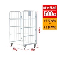 foldable trolley Folding Table Trolley Storage Cage Express Turnover Trolley Loader Laundry Trolley Cart Cloth Product H