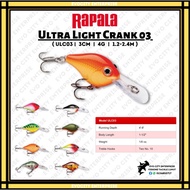 Rapala Ultra Light Crank 3cm / 4g / 1.2m-2.4m ULC03