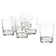 IKEA - GOSHOP Glass set of 6 / clear glass 23 cl