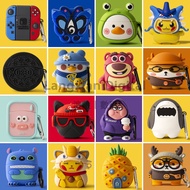 Cute Cartoon Wireless Earphone Case For Baseus W04 TWS Silicone Charging Headphone Case For Baseus W