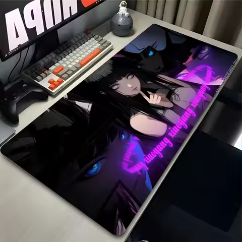 N-Naruto Hyuga Hinata Mouse Pad Gamer PC Computer Large 900x400 XXL Desk Mat Keyboard Anime Gaming A