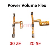 For TCL 10 20 30 40 SE 5G Pro Plex T671 T810H T780H T790H 5087Z 20Y 6156D Power On Off Volume Switch