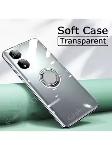 For ZTE Nubia Neo 2 5G 6.72" NubiaNeo2 2024 Neo2 Back Ring Holder Bracket Phone Cover TPU Soft Silic