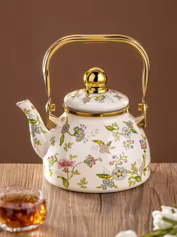 1pc Enamel enamel kettle kettle Large capacity kettle Gas induction cooker universal