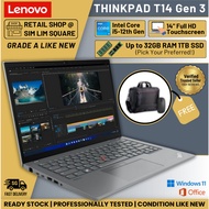 Lenovo Thinkpad T14 Gen 3 i5-12th Gen Touchscreen 32GB Ram 1TB SSD Windows 11 Pro Microsoft Office P