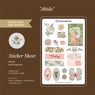 Abide Sticker Sheet | Hues and Prints | Stickers for Journals, notebooks and planners | Kiss-cut