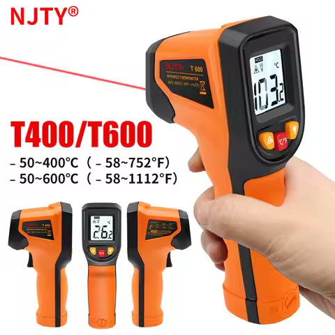 NJTY Digital Infrared Thermometer Laser Pyrometer Gun Non-Contact Temperature Measurement Tool -50 t