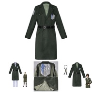 Anime Attack On Titan Cosplay Costume Set With Levi Ackerman Cape