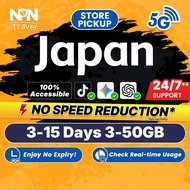 Japan SIM Card Ultra 3-30Days 3-50GB 5G/4G Data | Instant Airport Pickup | High Speed Travel Data  |