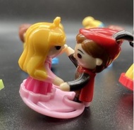 單售睡美人 迪士尼公主王子跳舞陀螺 健達奇趣蛋 可愛公主收藏玩具周邊裝飾禮物絕版品老物
