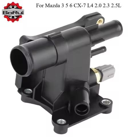 LF941517Z LF9415179A Water Outlet Engine Coolant Thermostat Housing For Mazda 3 5 6 CX-7 L4 2.0 2.3 