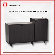 FREY Mosaic Top Gas Cabinet Gas Stove Cabinet Kitchen Cabinet Gas Stove Rack Kabinet Dapur Gas Rak Dapur Gas Meja Dapur