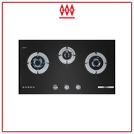 Bosch PMD83A31AX 78cm Series 4 Black Tempered Glass Gas Hob (West Malaysia Only) | ESH