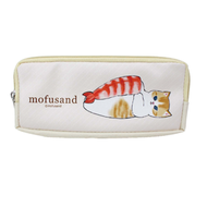 貓福珊迪 - Mofusand 貓福珊迪 袋 筆袋 (壽司Shrimp花) 多用途袋雜物袋筆袋 多用途袋/ 化妝袋/小物袋/文具/ 多功能鯊魚貓鉛筆袋 平行進口