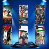 soft black OPPO A73 4G A91 F15 A92 A72 A52 A93 A94 A95 A96 A76 Flag of Palestine4 phone case