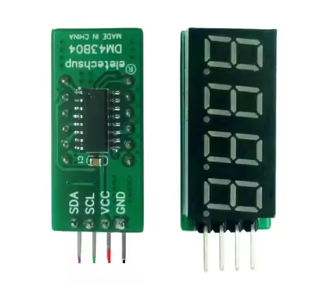 DC 5V 3.3V 4bit 7Seg I2C IIC LED Digital Tube Display Module AIP650 LED Driver LED Module