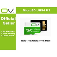 [SG Warranty] OV Micro SD Memory Card / Storage U3 V30 A1 90MB/s Speed 512GB| 1TB