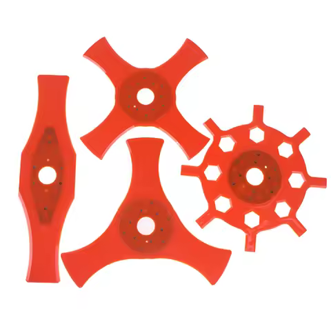 Gas Powered Lawn Mower Accessories Including Electric Trimmer Elements, 2T and 3/4T Cutting Blades