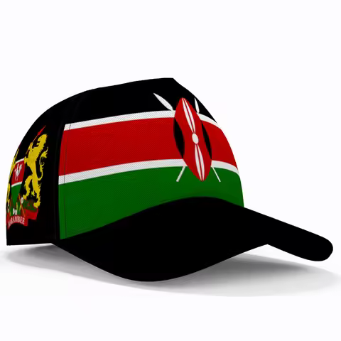 Kenya Baseball Caps Free 3d Custom Name Team Logo Ke Hat Ken Country Fishing Travel Swahili Nation K