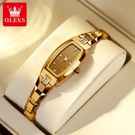 OLEVS Jam Tangan Perempuan Original Waterproof Tungsten Steel Quartz Fashion Gold Watch Women 5501