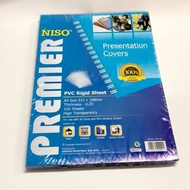A4 PVC Binding Cover Rigid Sheet 0.2mm 100pcs/Pack