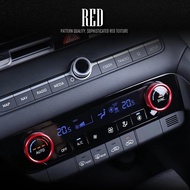 2pcs Car Interior Air Conditioner Switch Knob Ring Cover Decoration Trim For Hyundai Elantra CN7 CN7