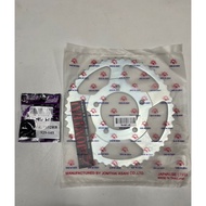 Suzuki Inazama 400 Sprocket Set Front 14 Teeth With Sound Absorption Rear 49 + Chain 525 X-RING