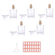 5Pcs 30Ml Bottles Small Cosmetic Atomizer Perfume Bottles Atomizing Container Glass Bottle for Trave